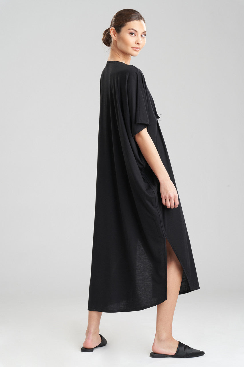 Natori Buy Shangri-La TENCEL™ Caftan in Black Online