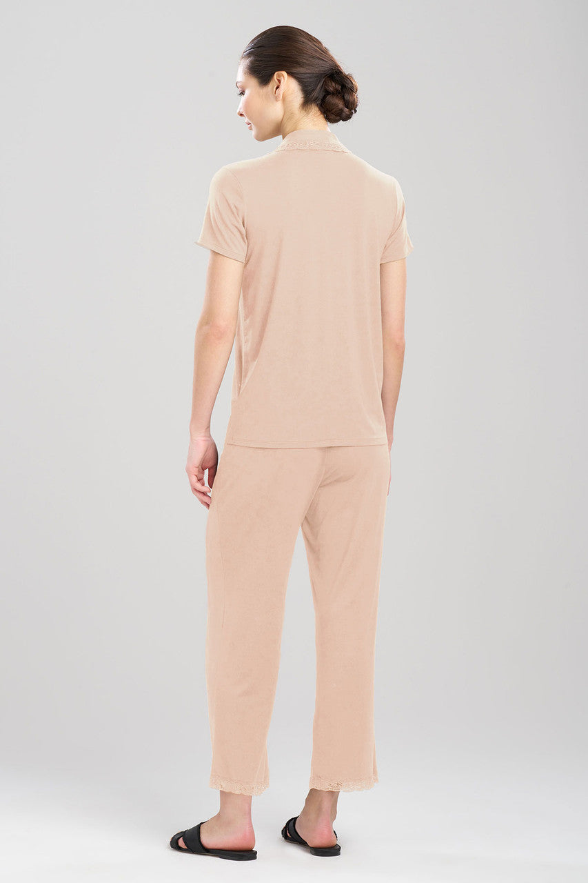 Natori Buy Feathers Essentials Lenzing™ Ecovero™ Viscose Lace Applique Trim PJ in Café Online
