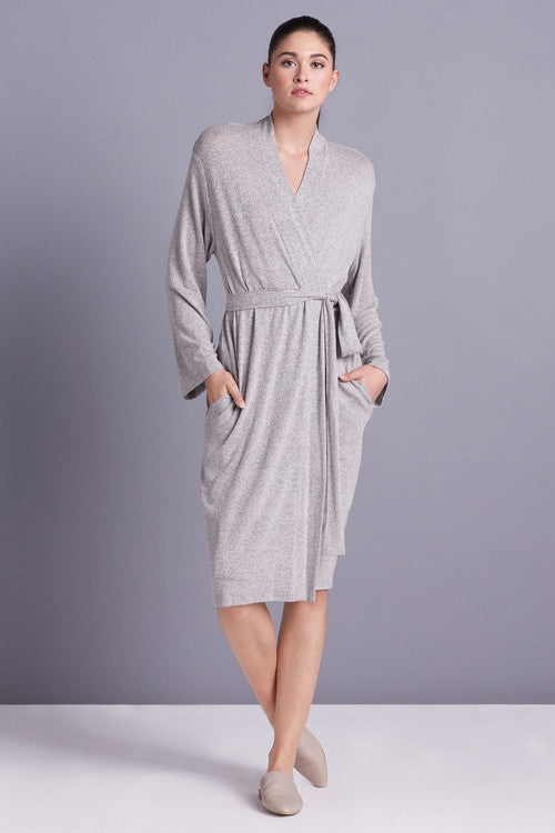 Natori Buy Soho Brush Robe - Basics in Heather Grey Online