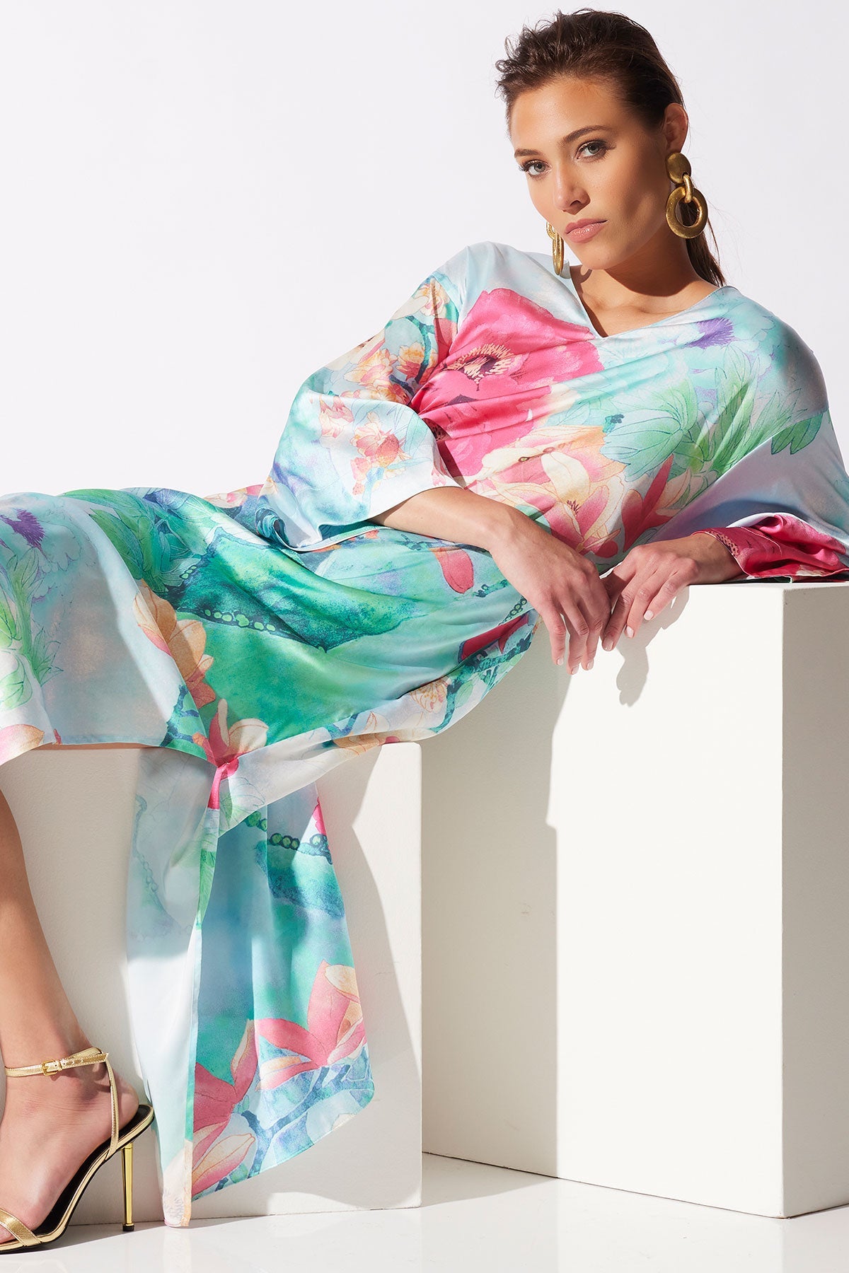 Natori Floral Garden Caftan