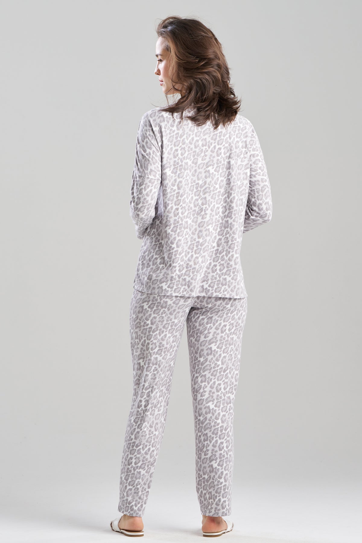 Natori Wild Instinct Printed Brushed Knit PJ Set
