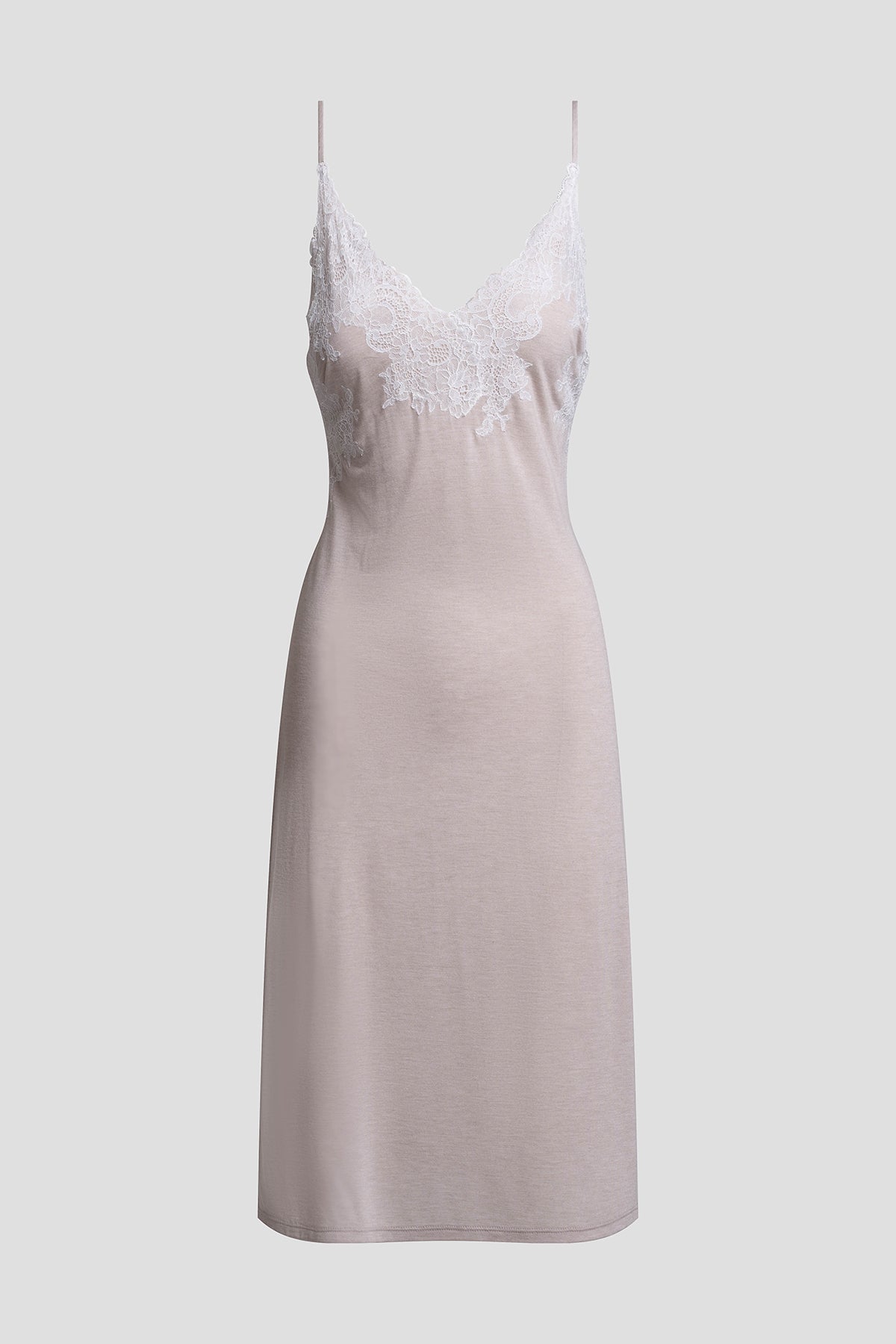 Natori Buy Luxe Shangri-La TENCEL™ Chemise in Heather Cashmere/Ivory Online