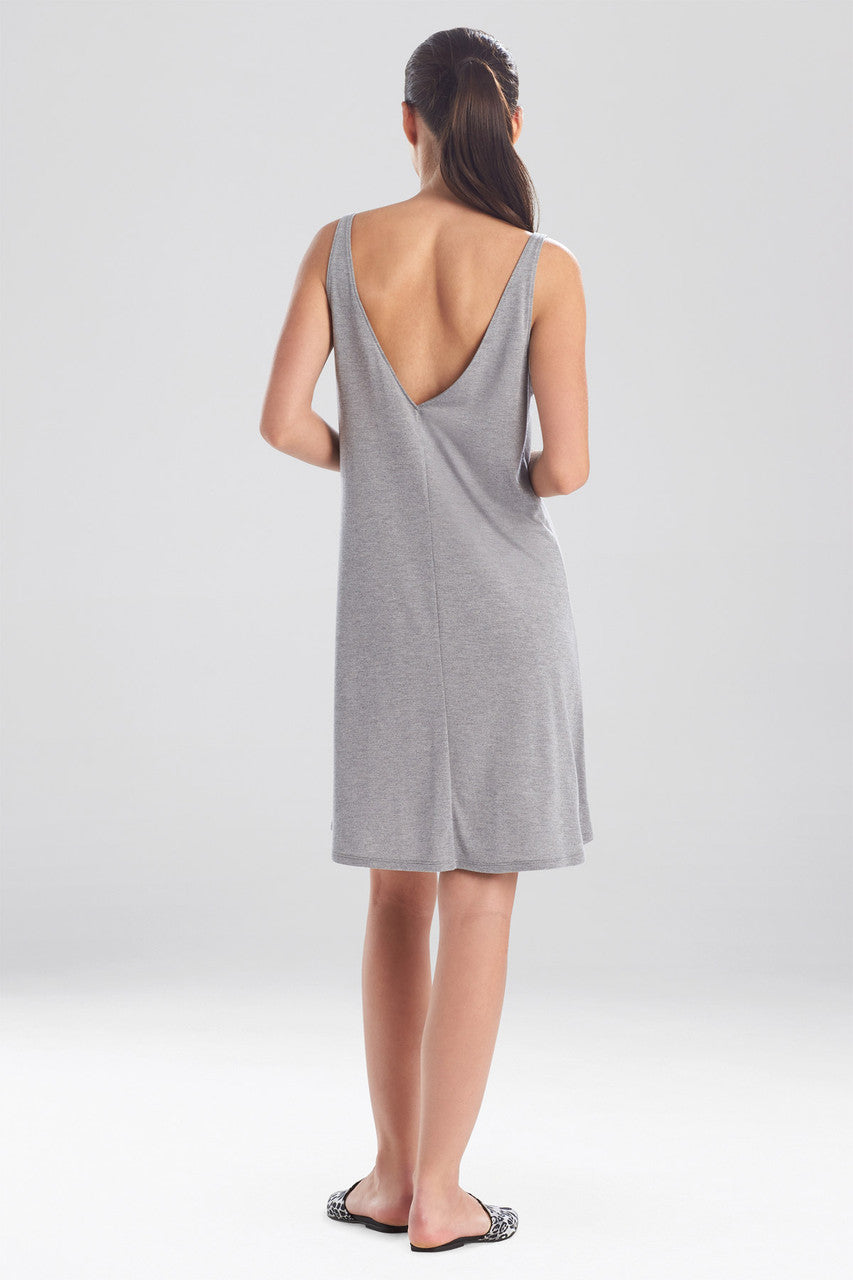 Natori Buy Shangri-La TENCEL™ V-Neck Chemise in Heather Grey Online