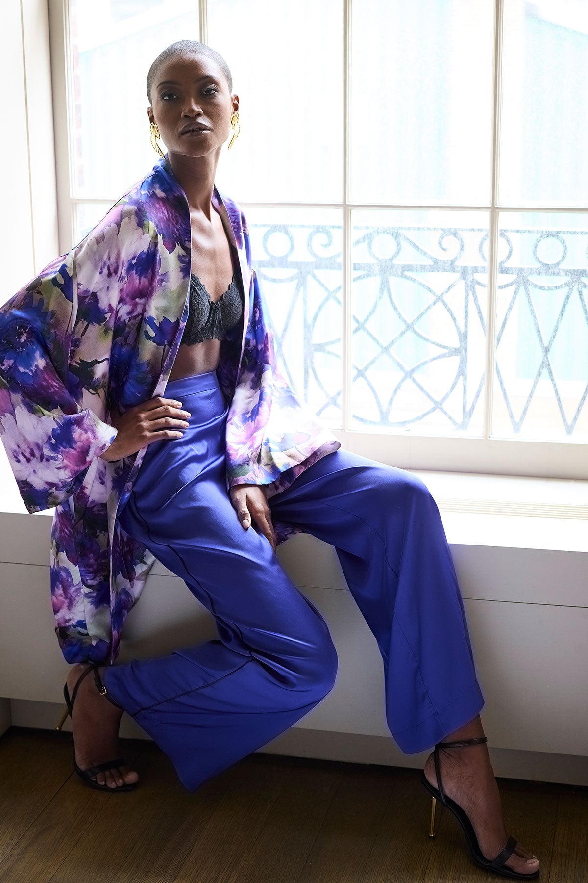 Natori Satin Essentials Wide Leg Pants
