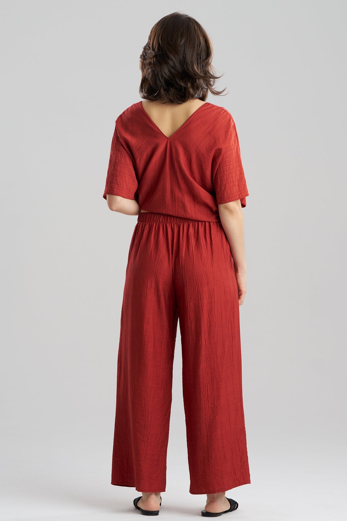 Natori Terra Foil Crinkle Pants