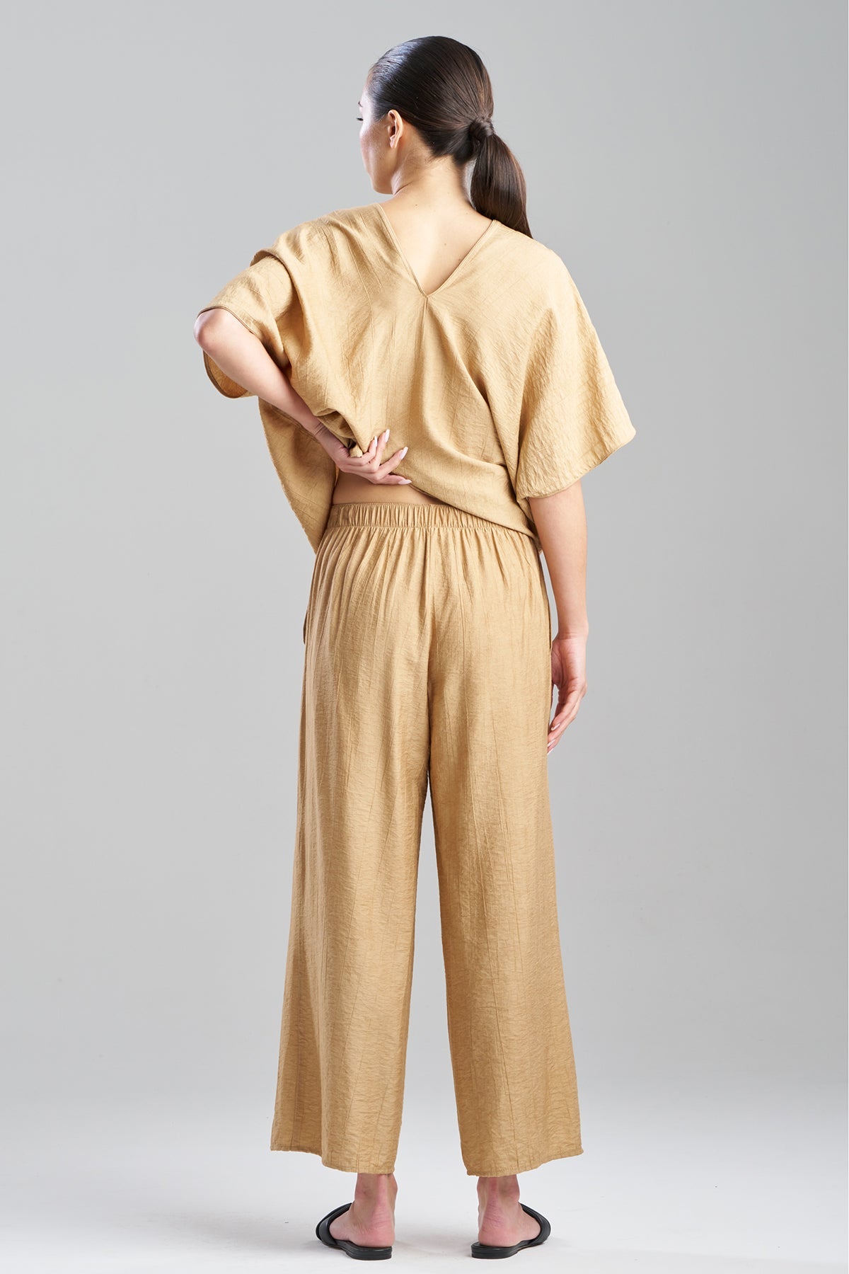 Natori Terra Foil Crinkle Pants