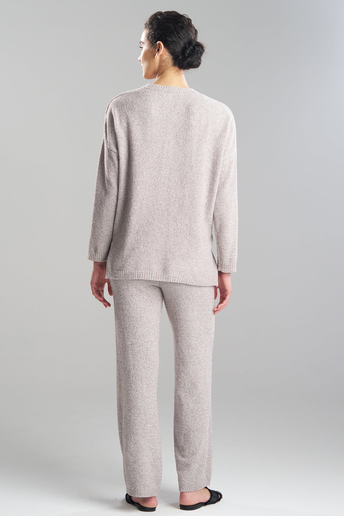 Natori Buy Aura Heather Chenille V-Neck Top in Truffle Online