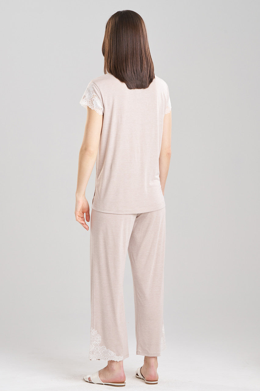 Natori Buy Luxe Shangri-La TENCEL™ Notch PJ in Heather Cashmere Online