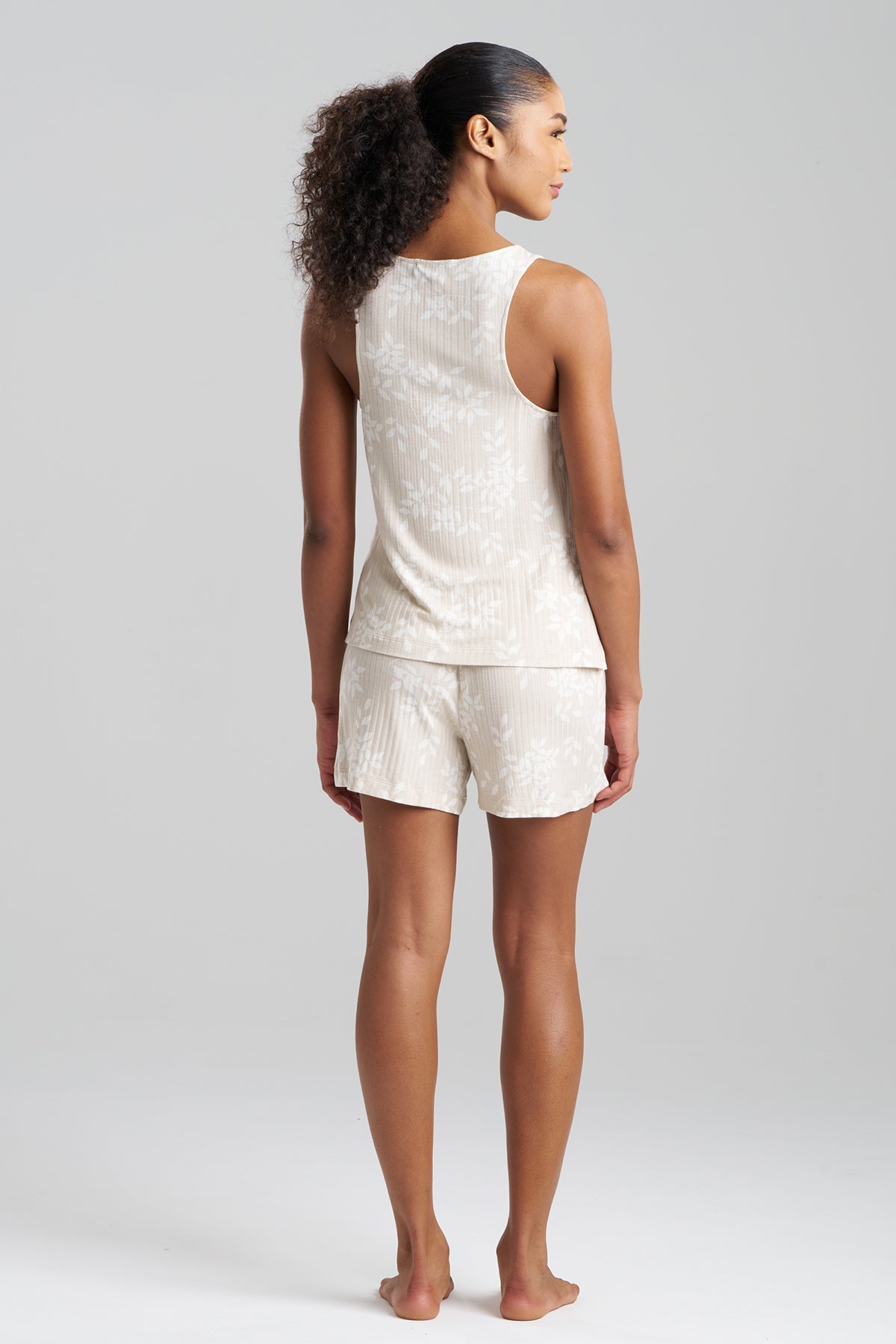Natori Aria Printed Rib Ease Shorts PJ