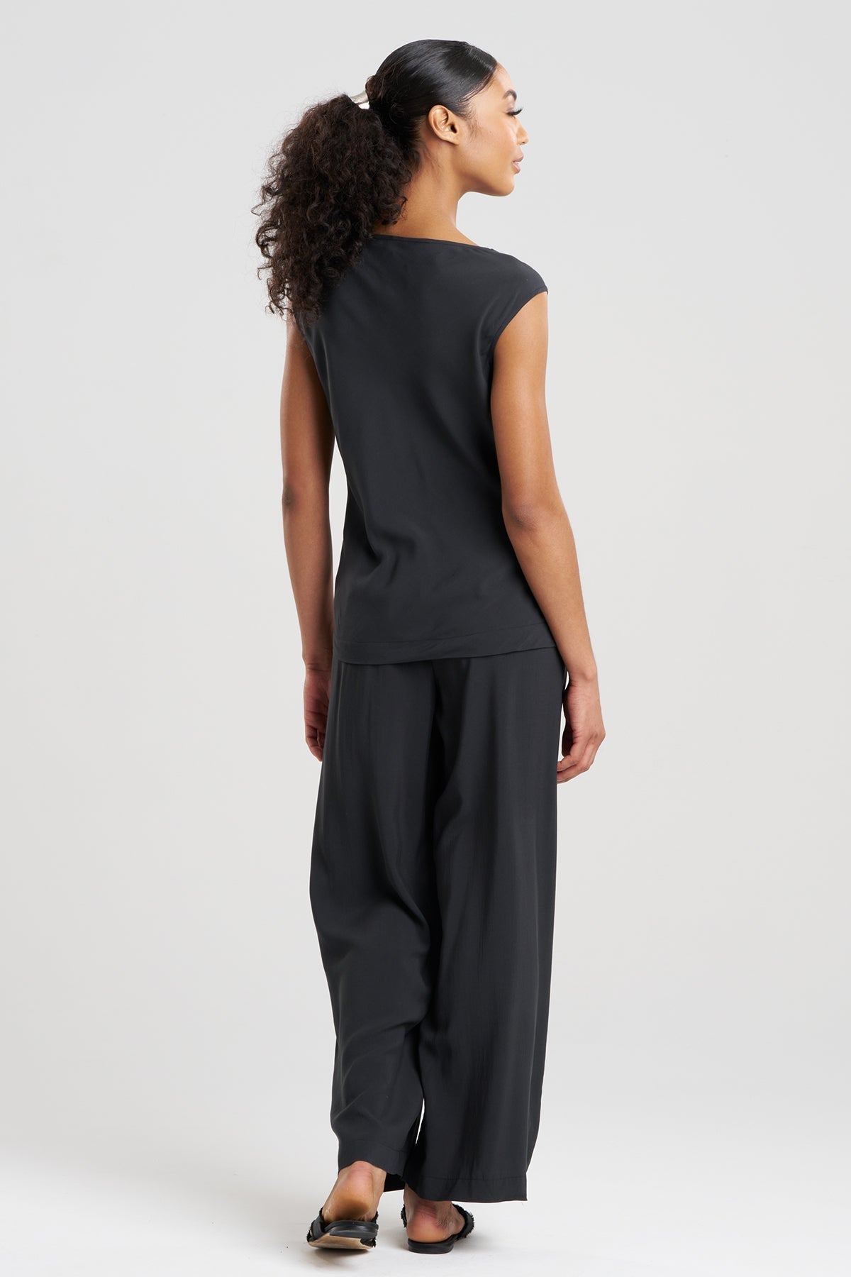 Natori Sleek Silk Modal Cowl Top PJ