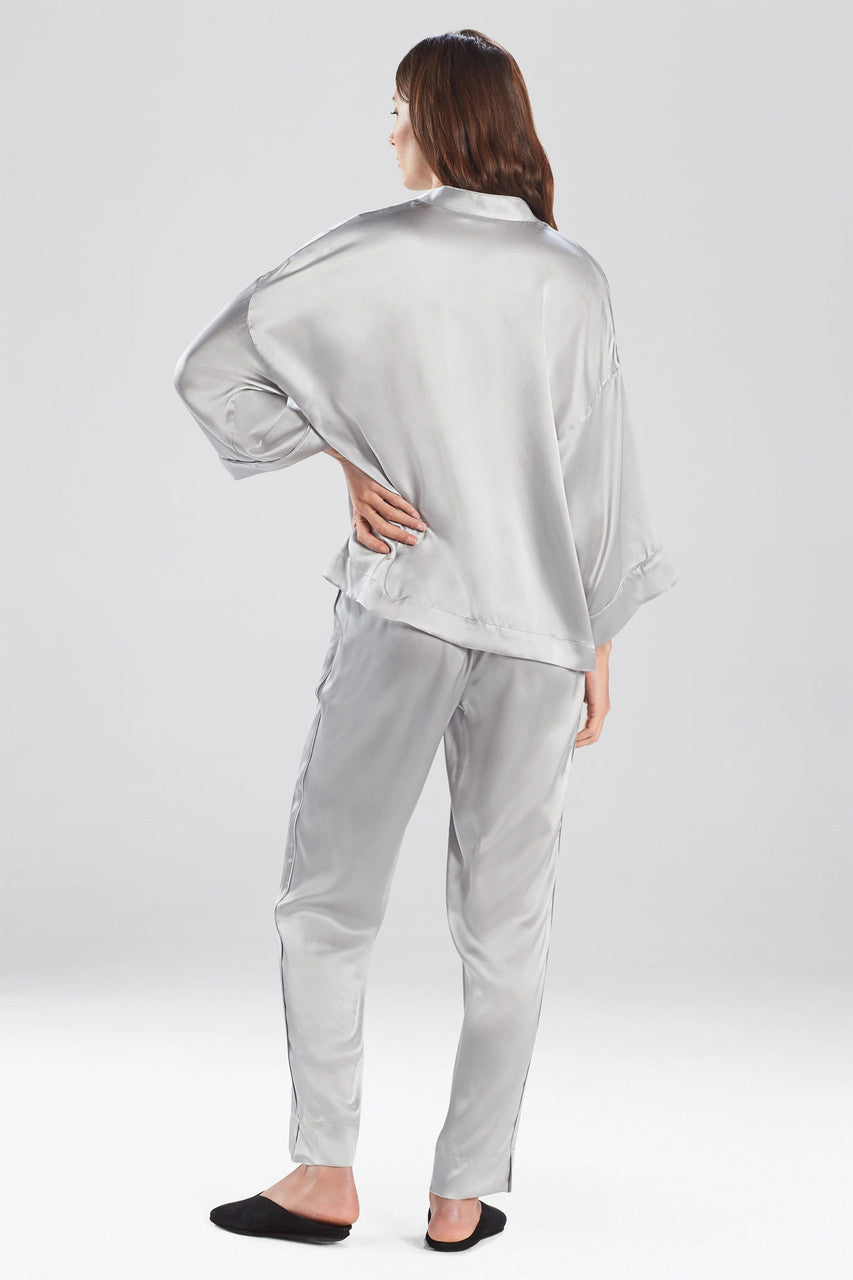 Natori Buy Key Essentials Silk PJ in Silver Online