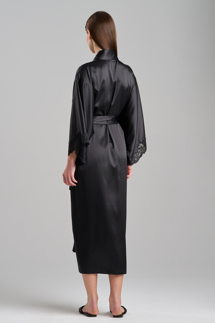 Natori Buy Peony Glamour Robe in Black Online
