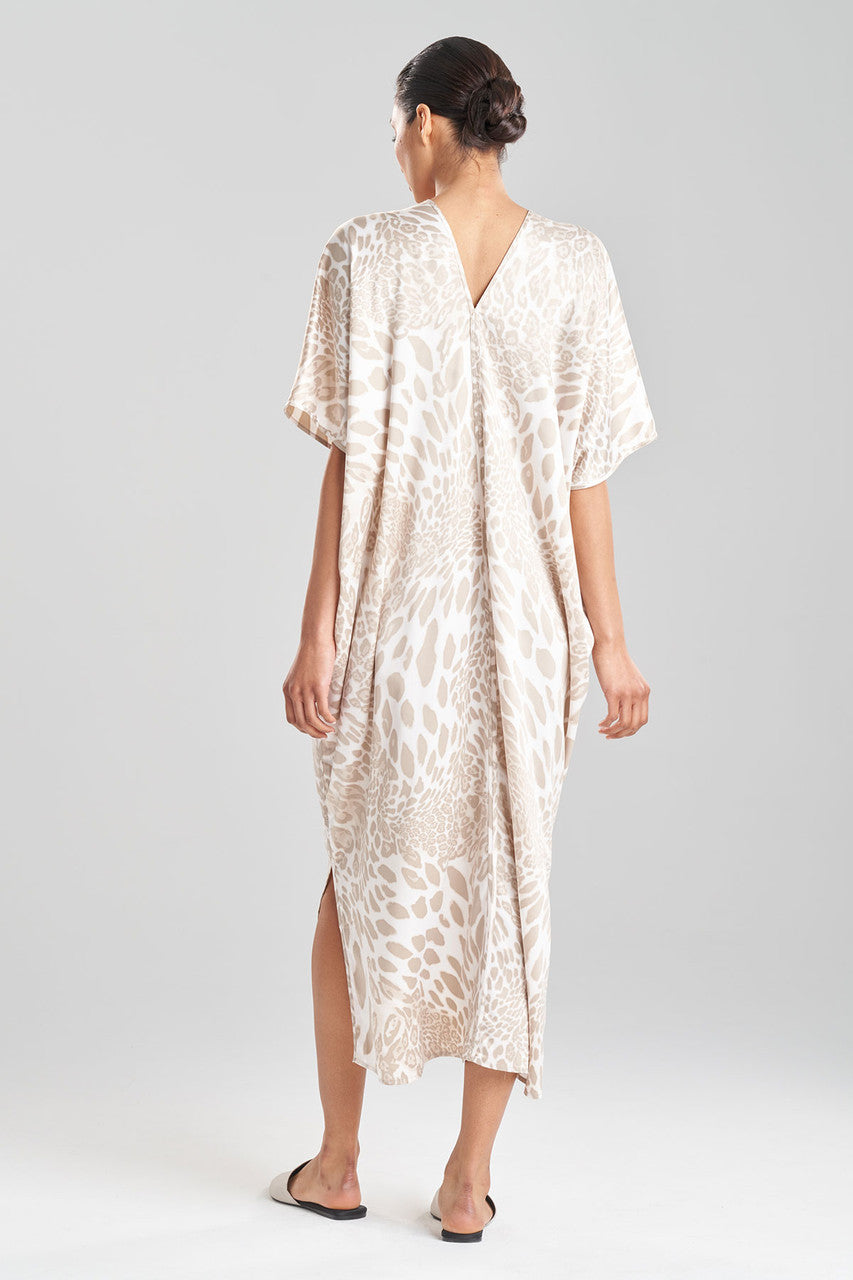 Natori Buy Luxe Leopard Caftan in Sand Taupe Online