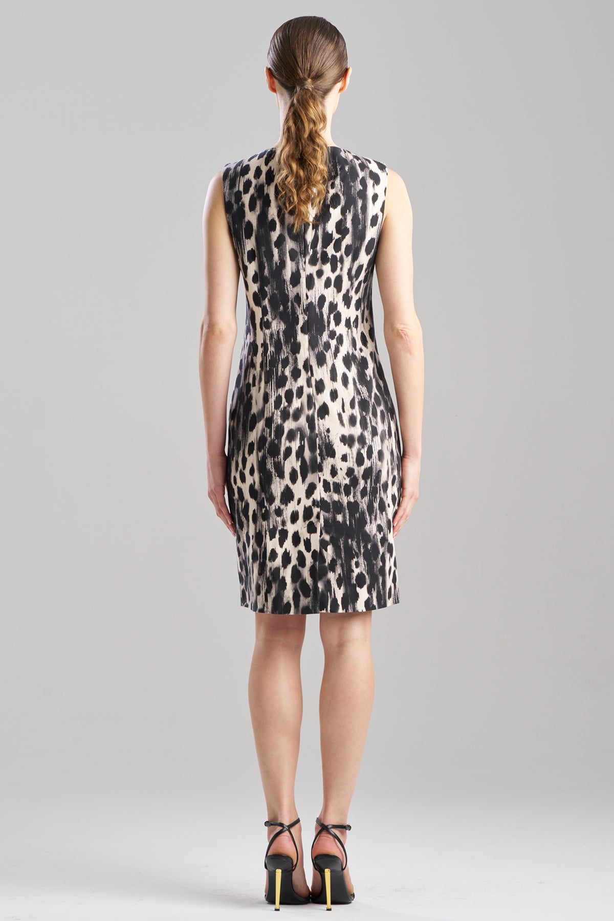 Natori Watercolor Animal Seamed Sheath Dress