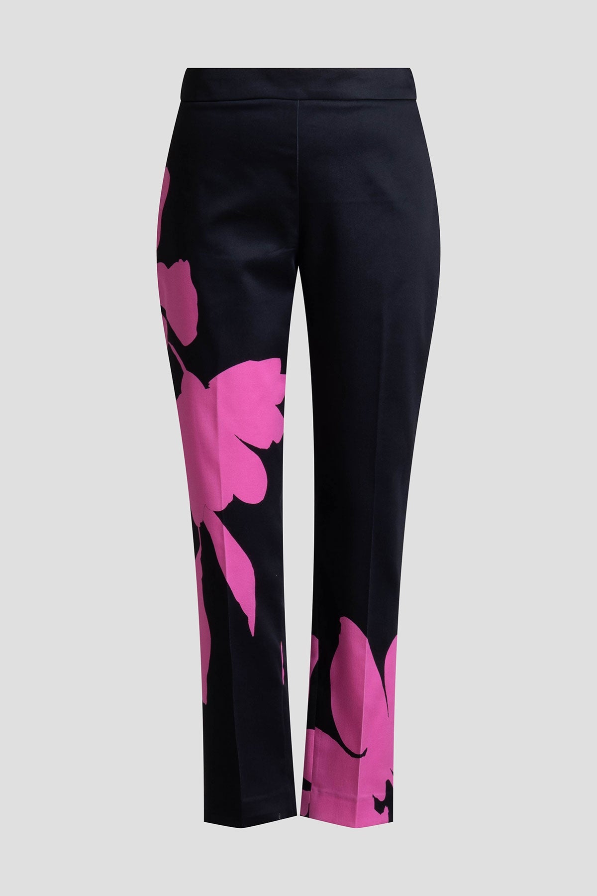 Natori Peony Cotton Chino Side Zip Pants