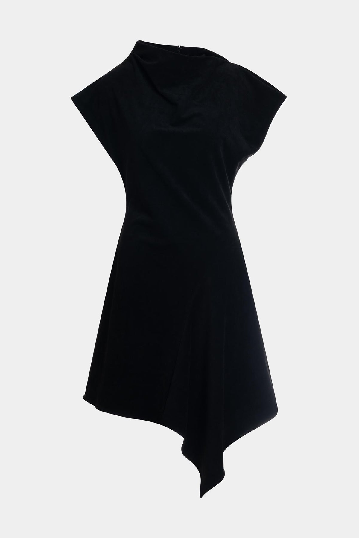 Natori Vegan Luxe Suede Asymmetric Dress