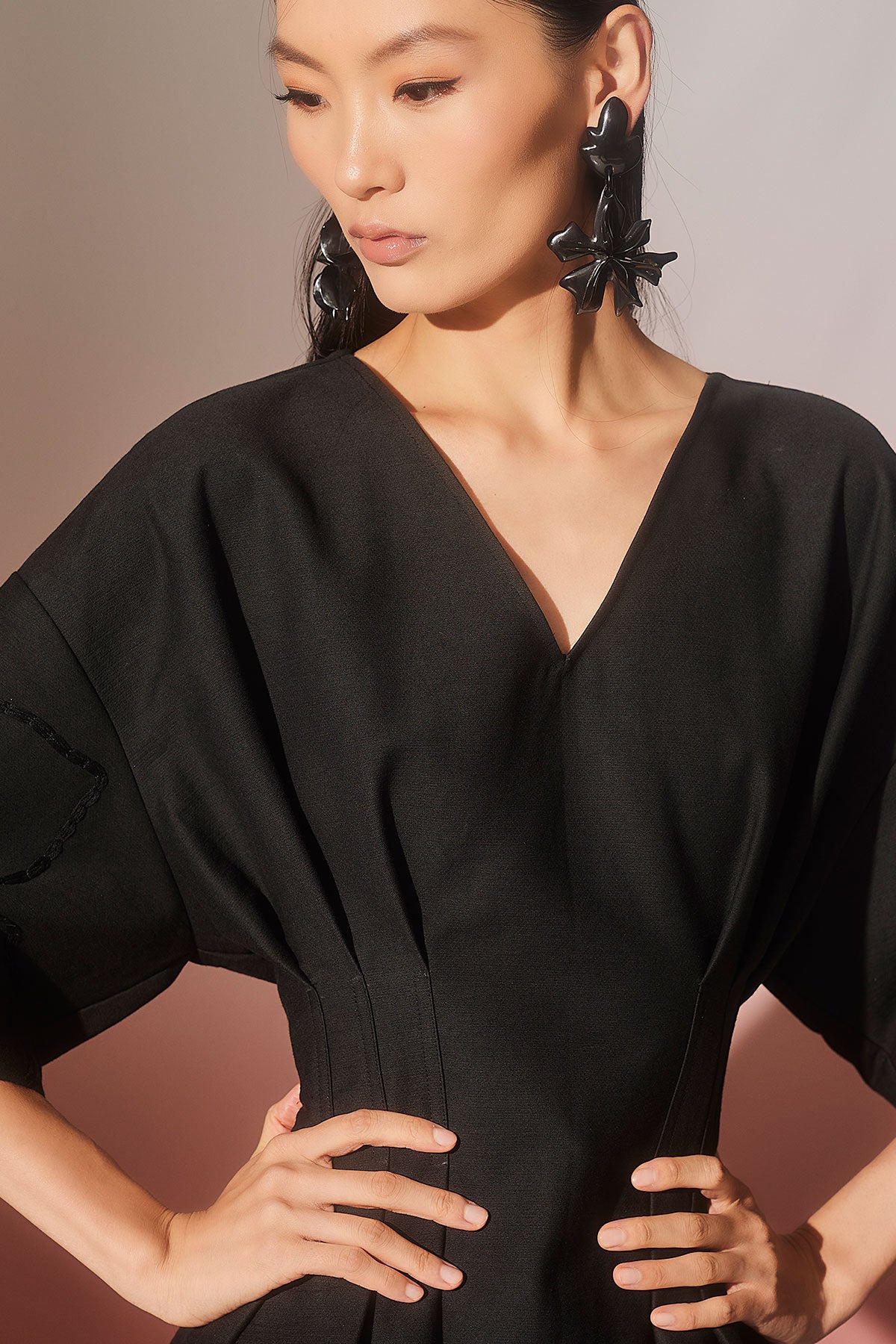 Natori Canvas Cotton Embroidered Dress