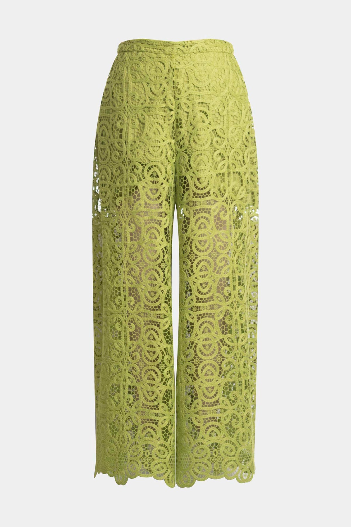Natori Raffia Lace Palazzo Pants