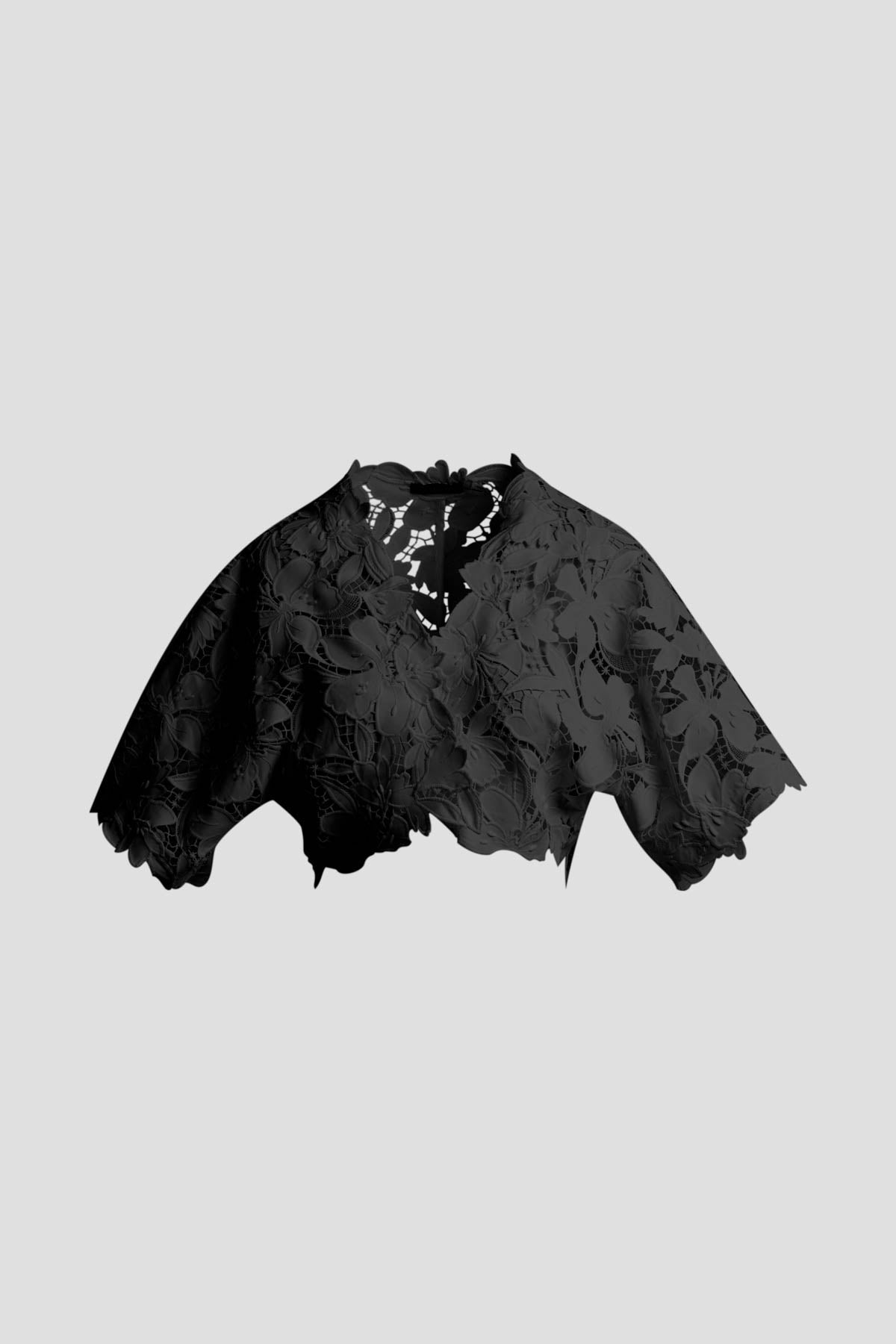 Natori Peony Floral Lace Bolero