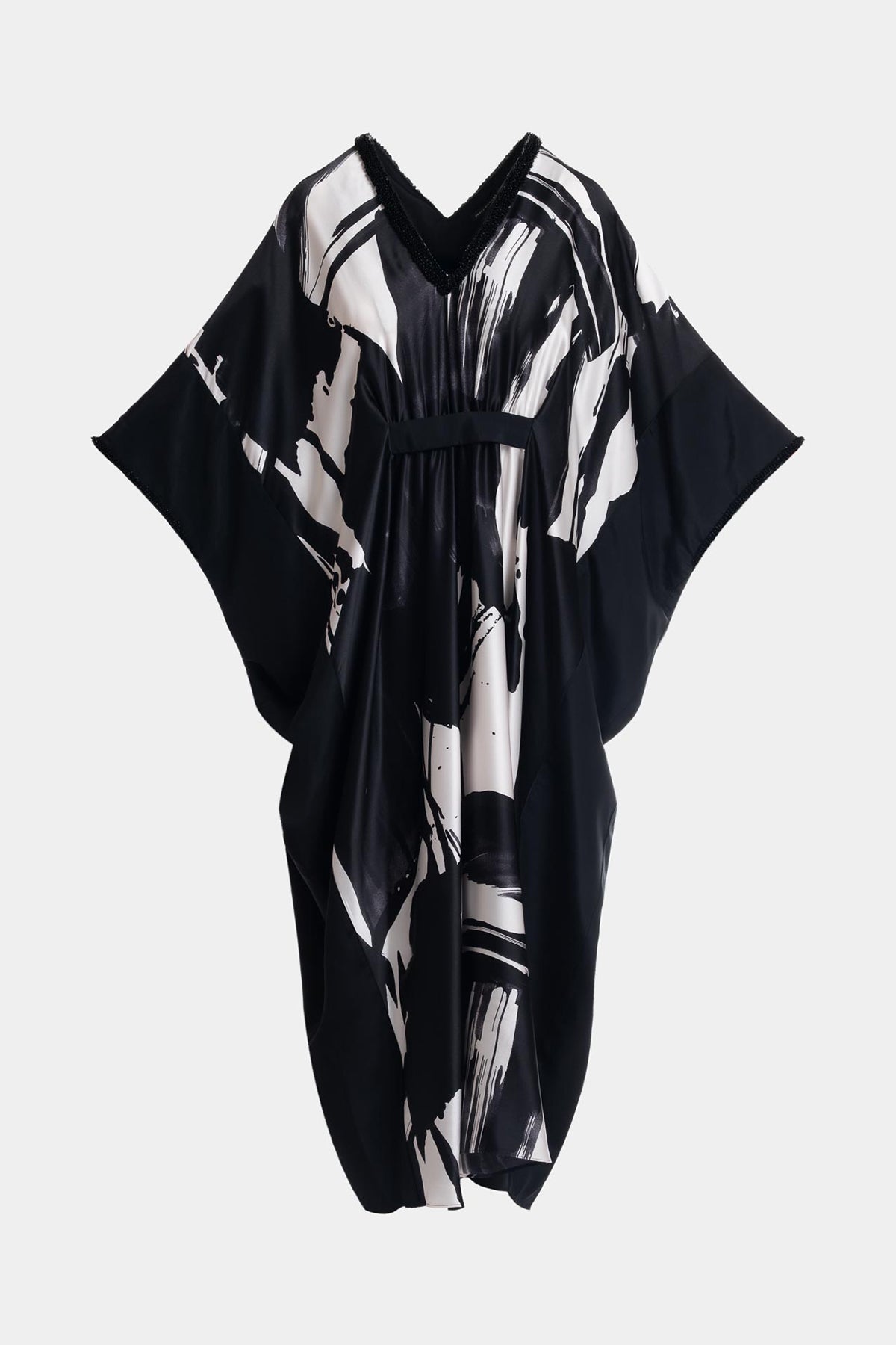 Natori Shodo Beaded Silk Caftan