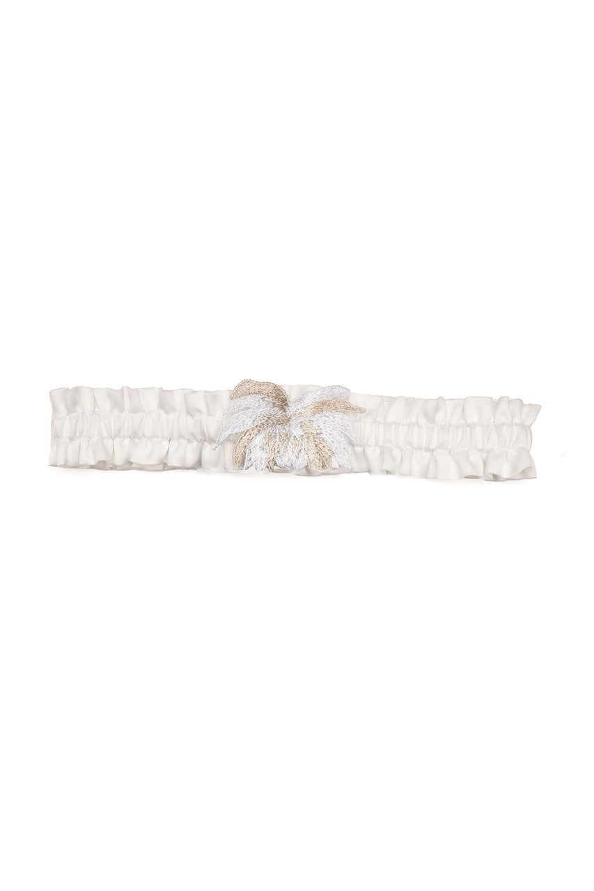 Natori Buy Bridal Embroidery Garter in Warm White Online