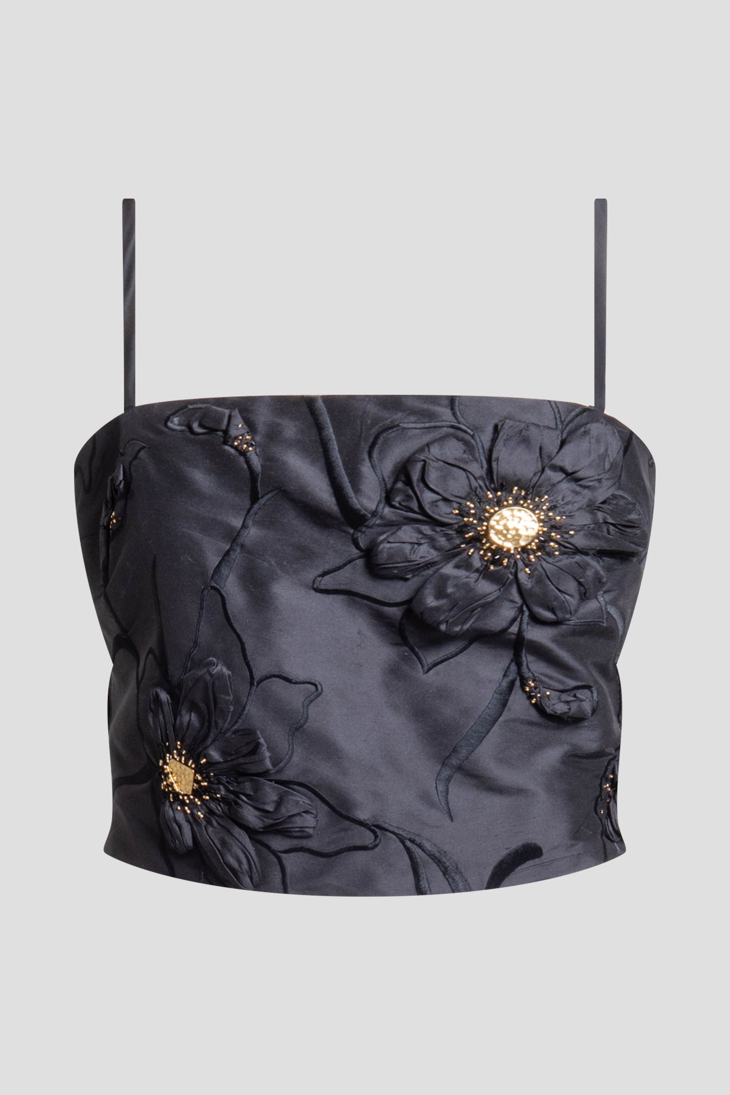 Natori Couture Silk Dupioni Embellished Bustier