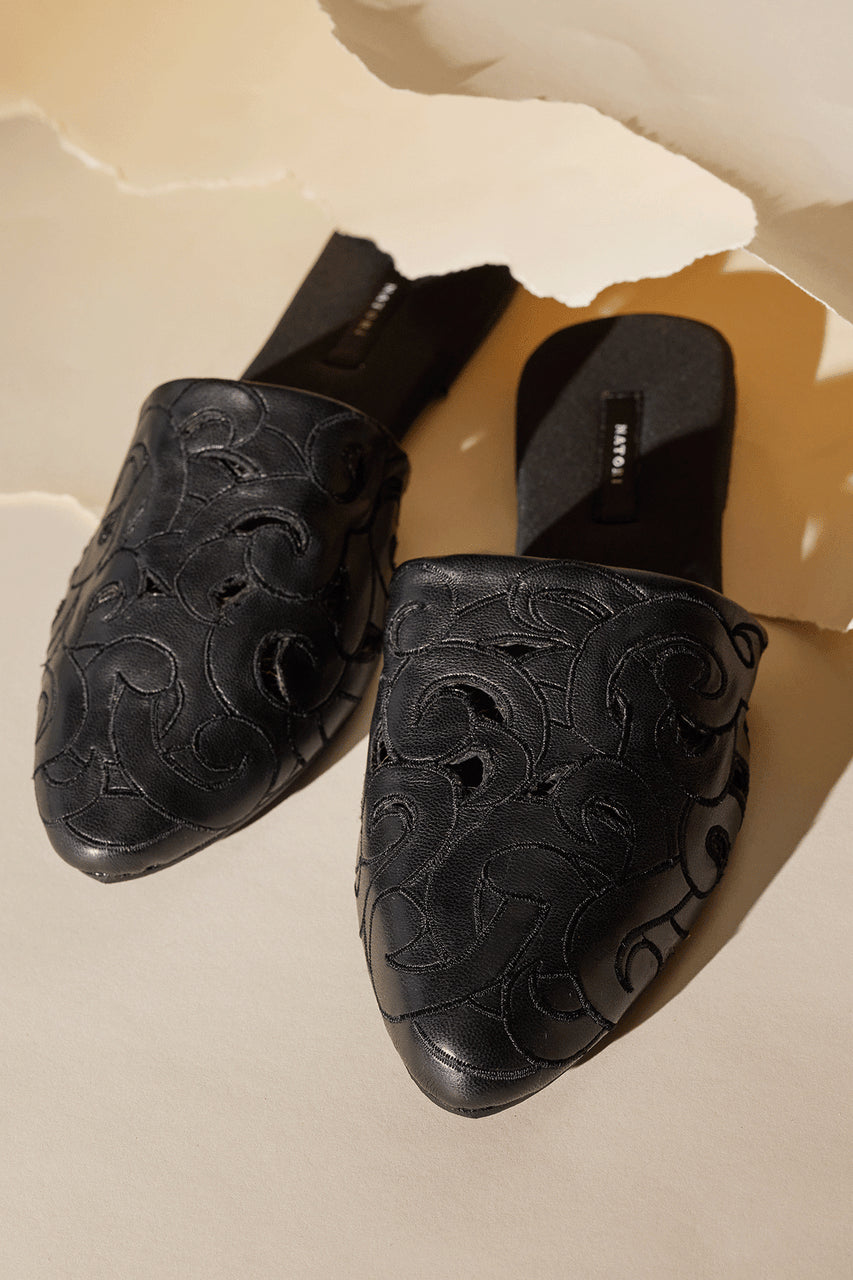 Natori Buy Vegan Luxe Lambskin Slide in Black Online