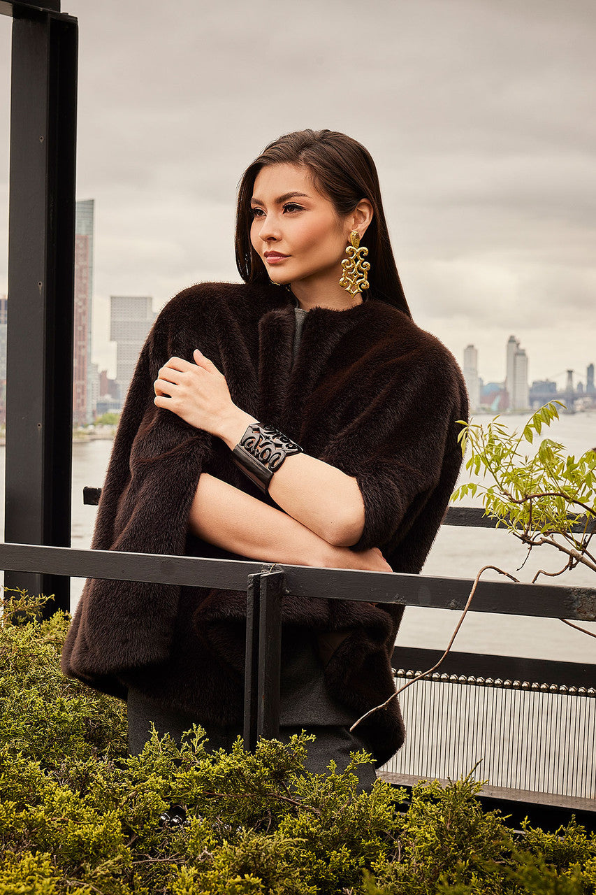 Natori Buy Buffalo Horn Cut Out Bangle in Black Online