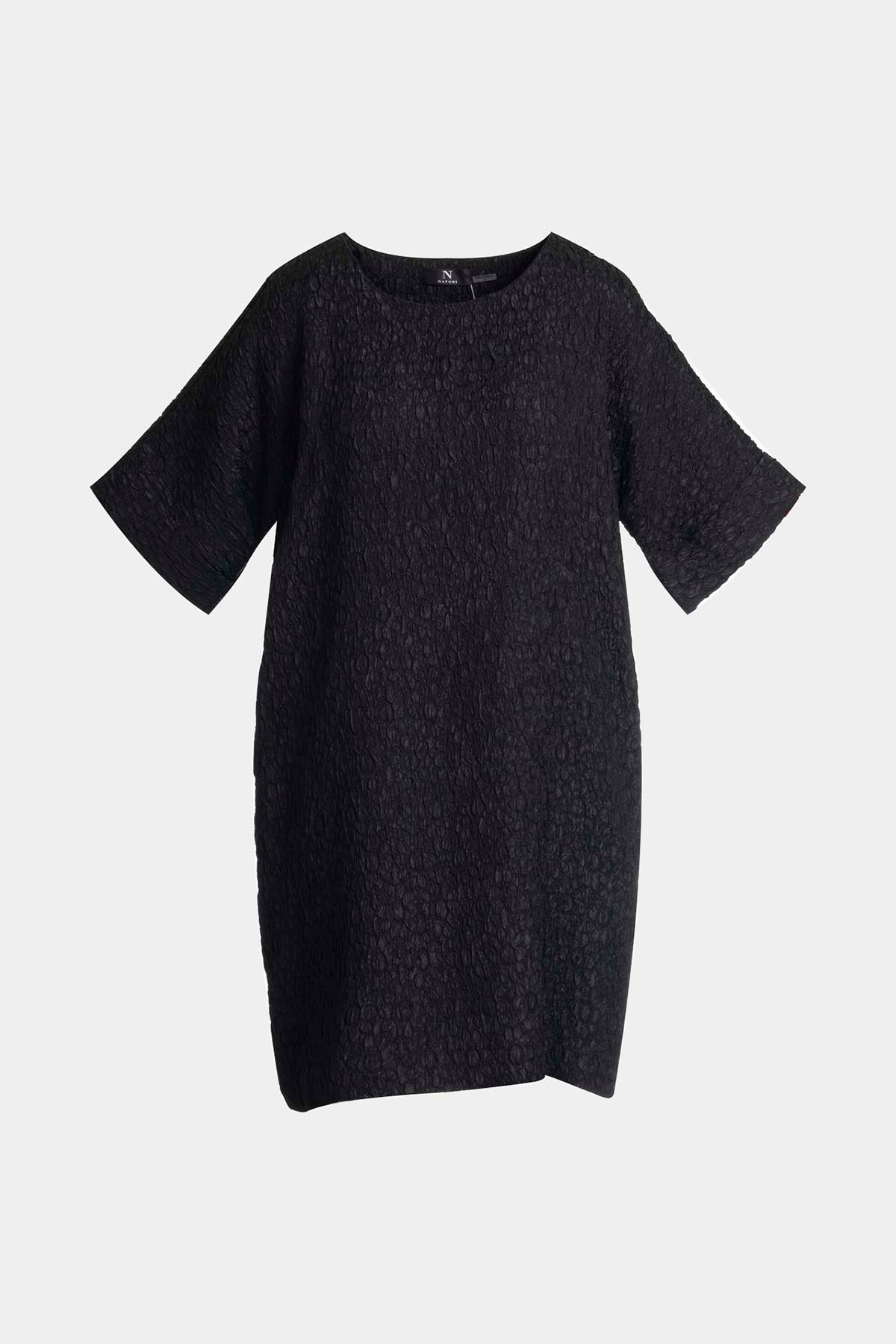 Natori Floral Crinkle Jacquard T-Shirt Dress