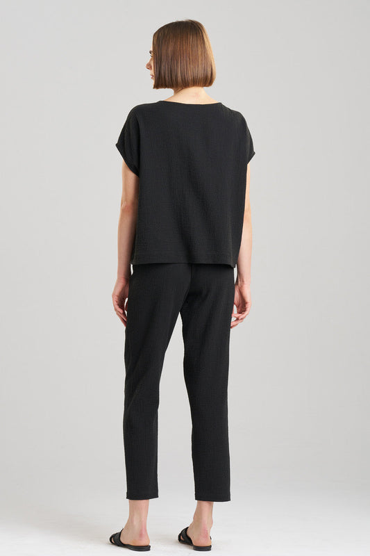Natori Buy Onsen Cotton T-Shirt in Black Online