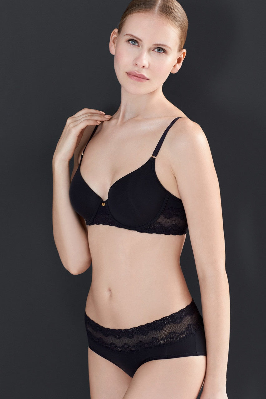Natori Buy Bliss Perfection Contour Underwire Bra in Black Online