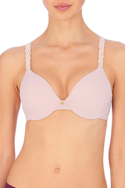 Natori Pure Luxe Custom Coverage Contour Underwire Bra in Rose Beige/Pink Pearl