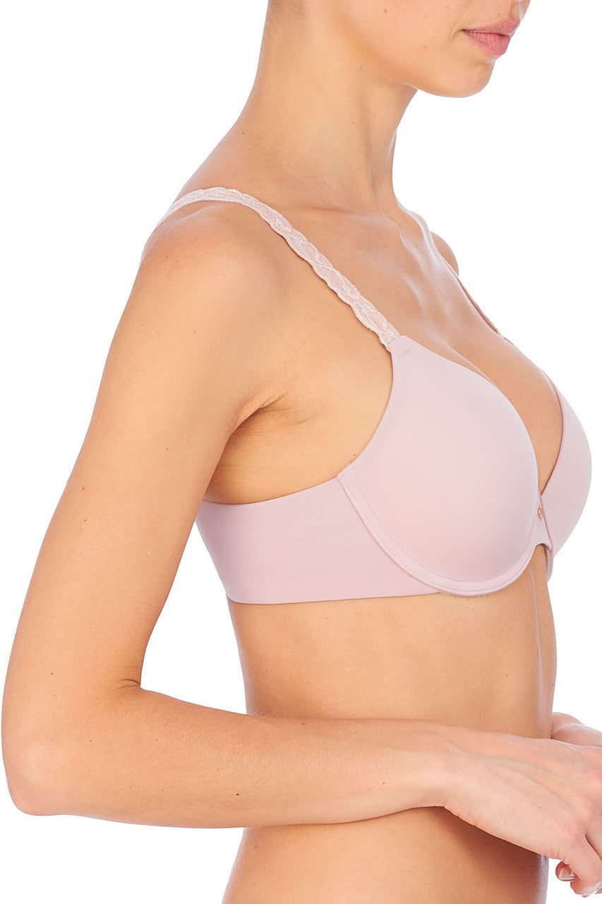 Natori Pure Luxe Custom Coverage Contour Underwire Bra in Rose Beige/Pink Pearl