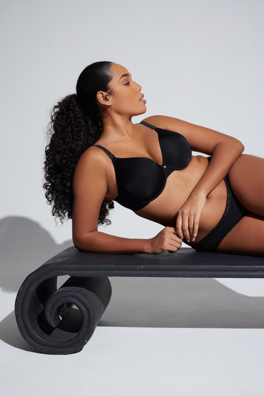 Natori Buy Pure Luxe Custom Coverage Contour Underwire Bra in Black/Combo Online