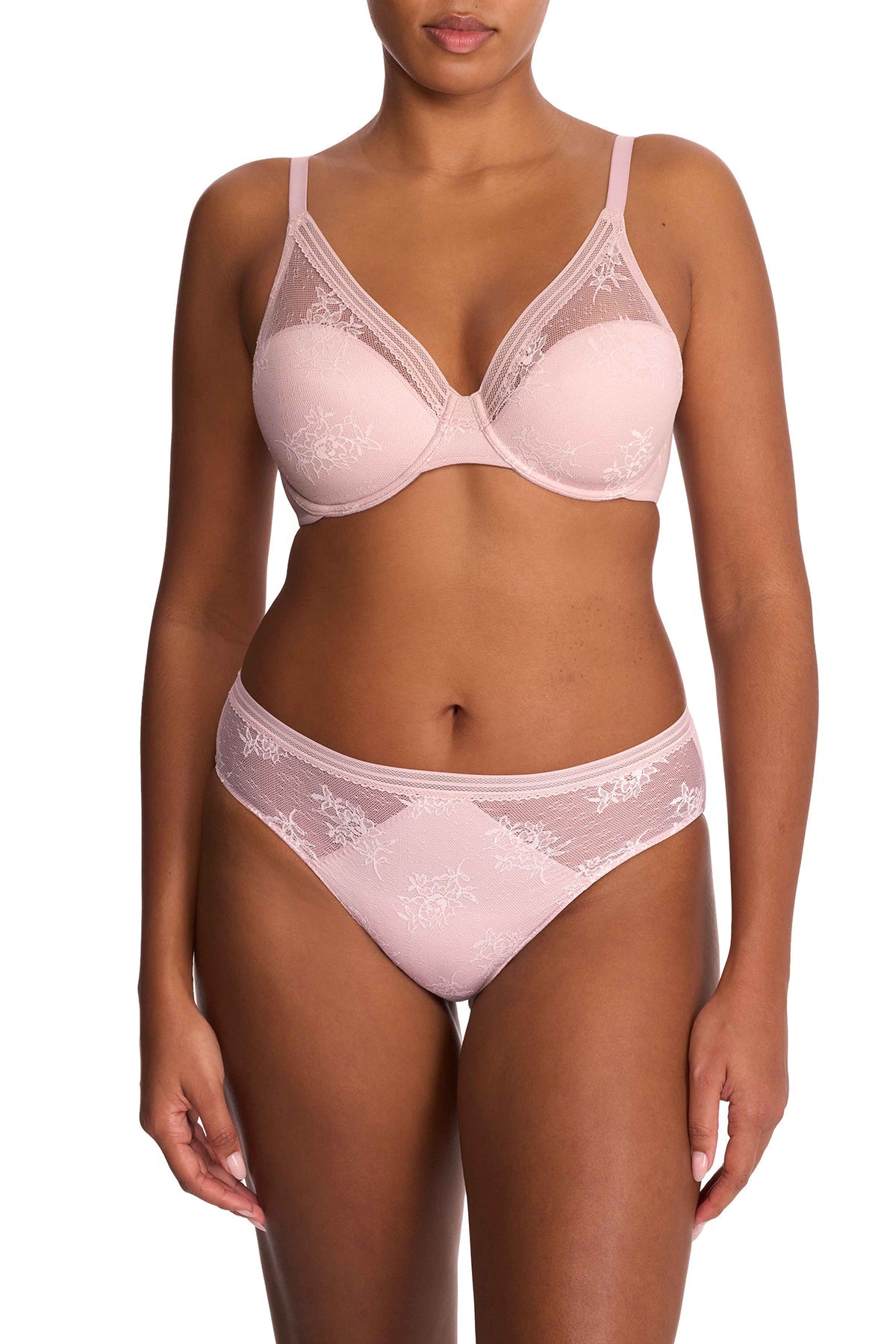 Natori Love Lace Full Coverage Plunge T-Shirt Bra
