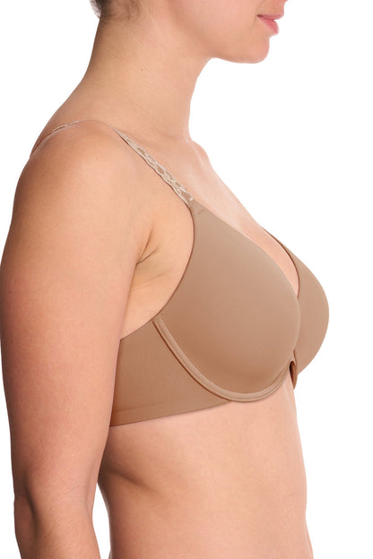 Natori Buy Pure Luxe Custom Coverage Contour Underwire Bra in Buff/Cashmere Online