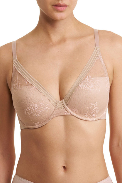 Natori Love Lace Full Coverage Plunge T-Shirt Bra