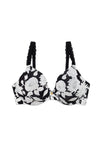 Black Garden Rose Print