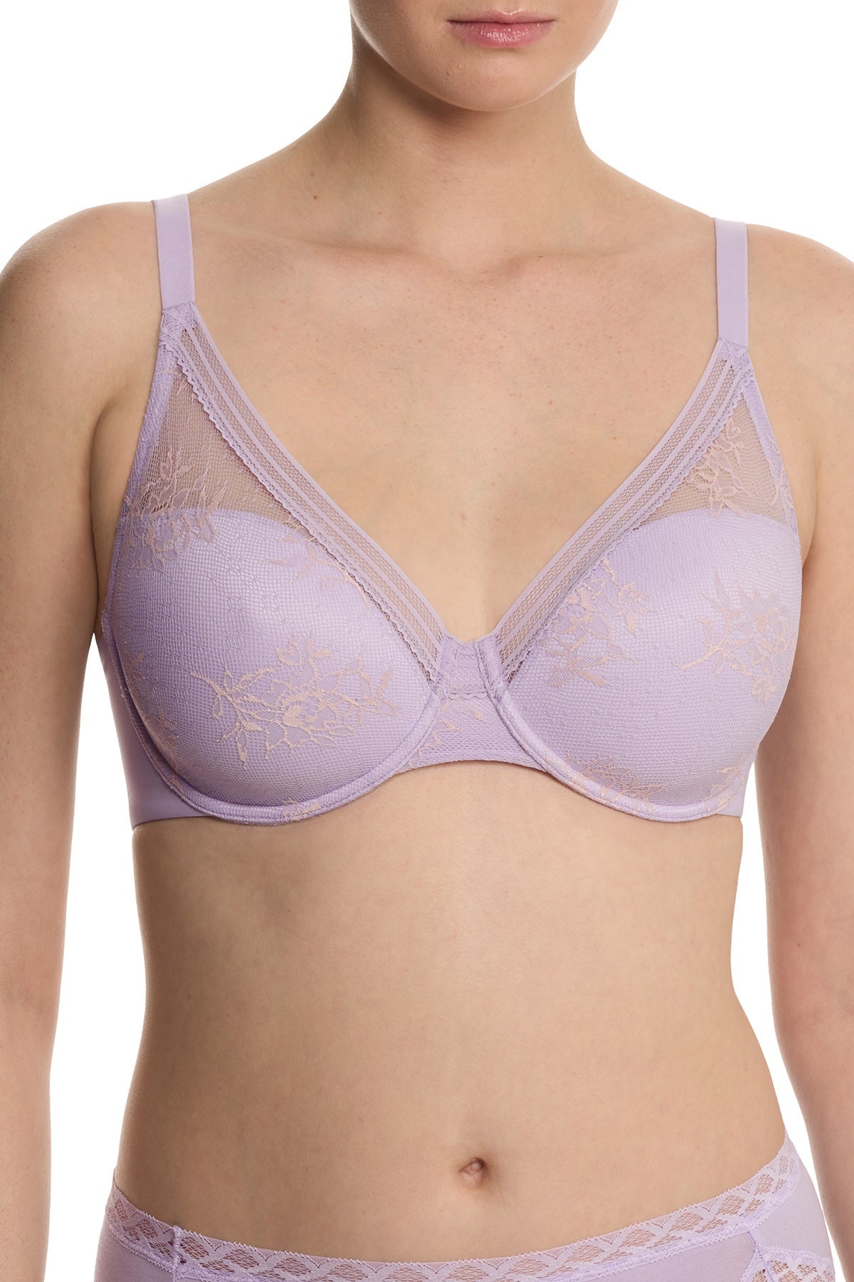 Natori Love Lace Full Coverage Plunge T-Shirt Bra