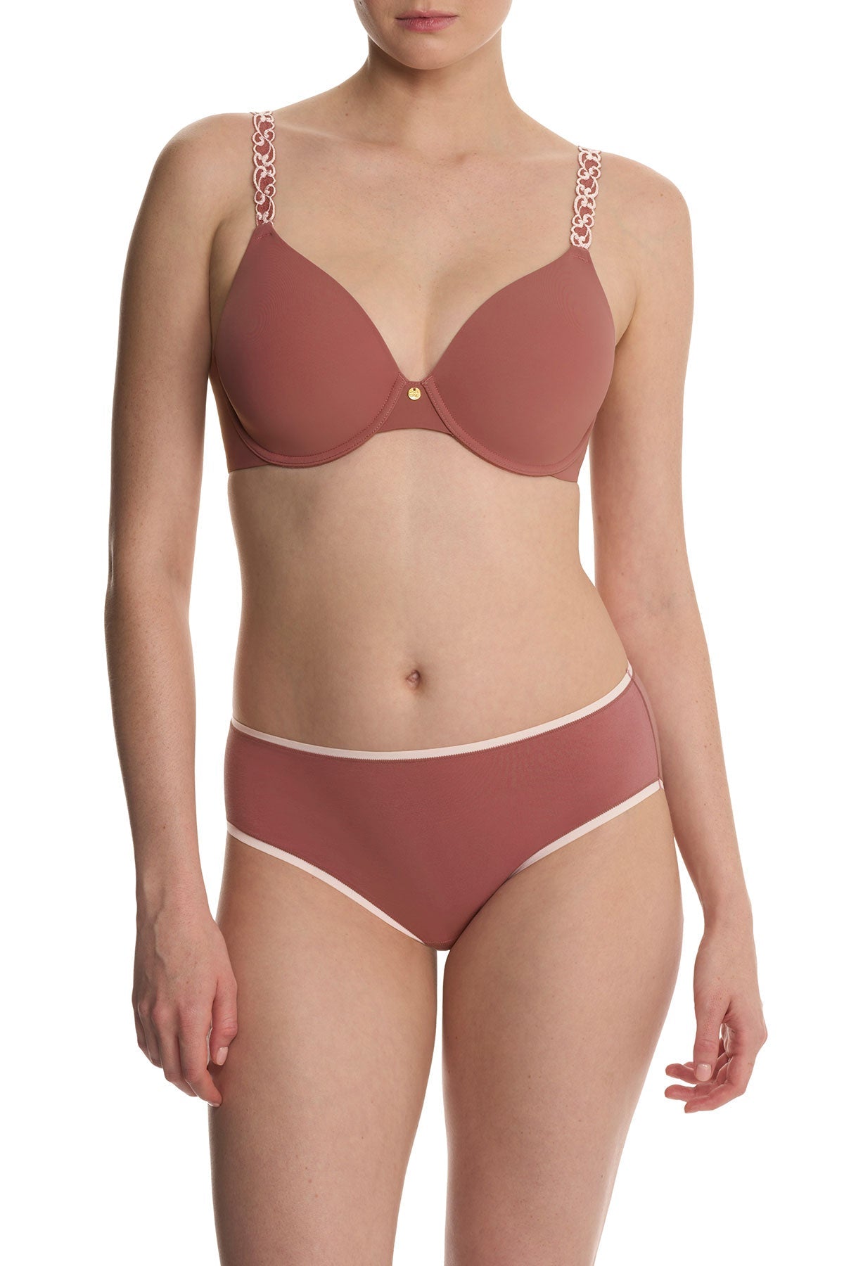 Natori Pure Luxe Custom Coverage Contour Underwire Bra