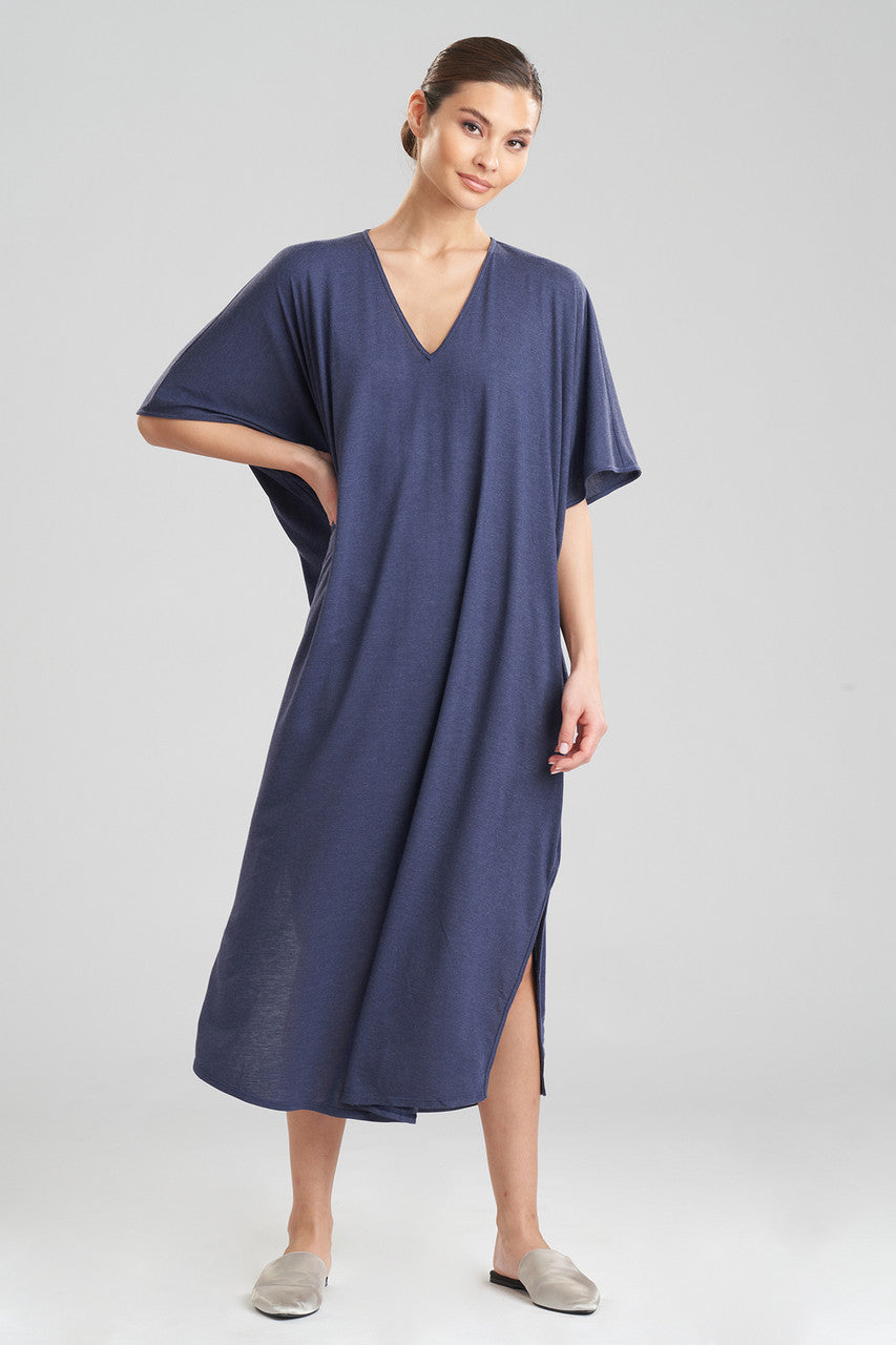 Natori Buy Shangri-La TENCEL™ Caftan in Heather Night Blue Online