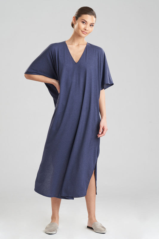 Natori Buy Shangri-La TENCEL™ Caftan in Heather Night Blue Online
