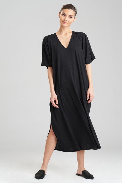 Natori Buy Shangri-La TENCEL™ Caftan in Black Online