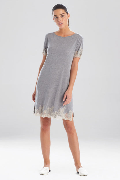 Natori Buy Luxe Shangri-La TENCEL™ Short Sleeve Sleepshirt in Grey Online