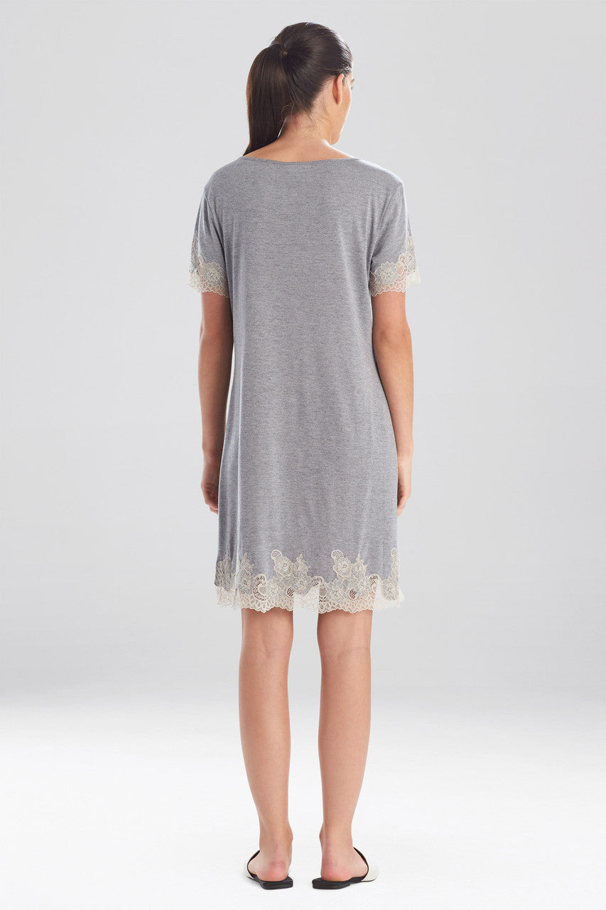 Natori Buy Luxe Shangri-La TENCEL™ Short Sleeve Sleepshirt in Grey Online