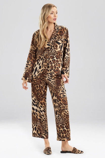 Natori Buy Luxe Leopard PJ in Chestnut Online
