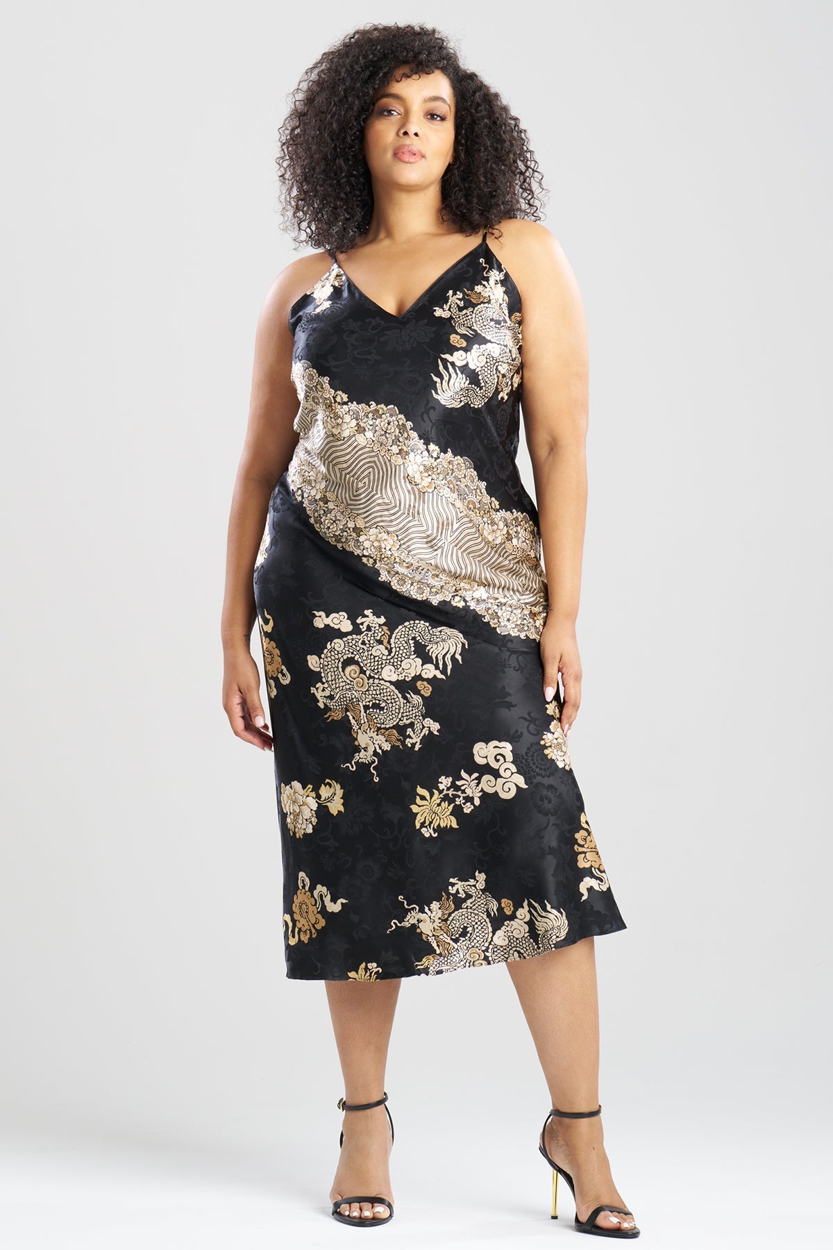 Natori Imperial Dragon Jacquard Slip Dress