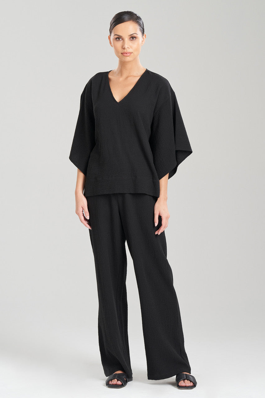 Natori Buy Onsen Cotton Kimono Top in Black Online