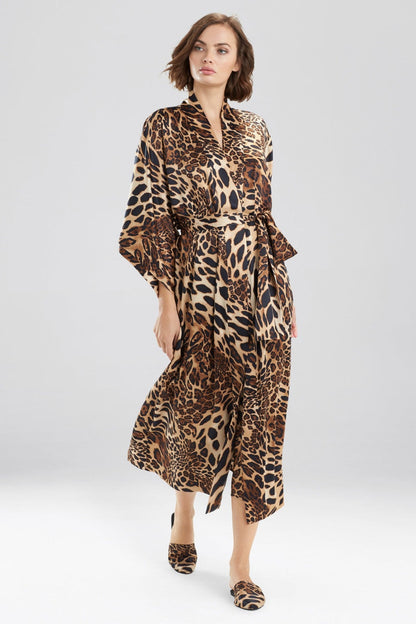 Natori Buy Luxe Leopard Robe in Chestnut Online