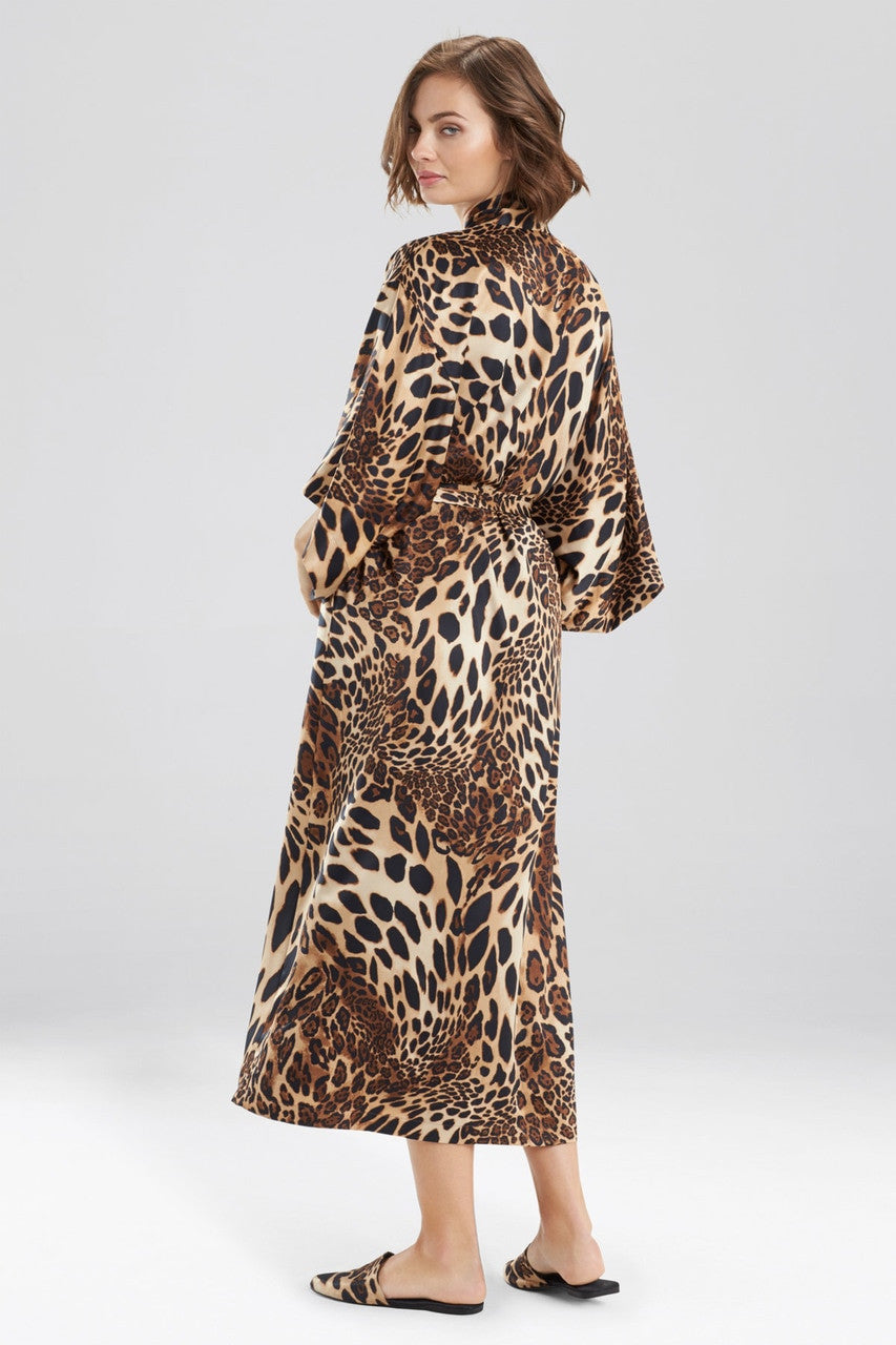 Natori Buy Luxe Leopard Robe in Chestnut Online